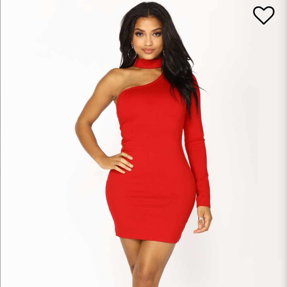 🚨Brand New Fashion Nova one sleeve choker dress🚨
